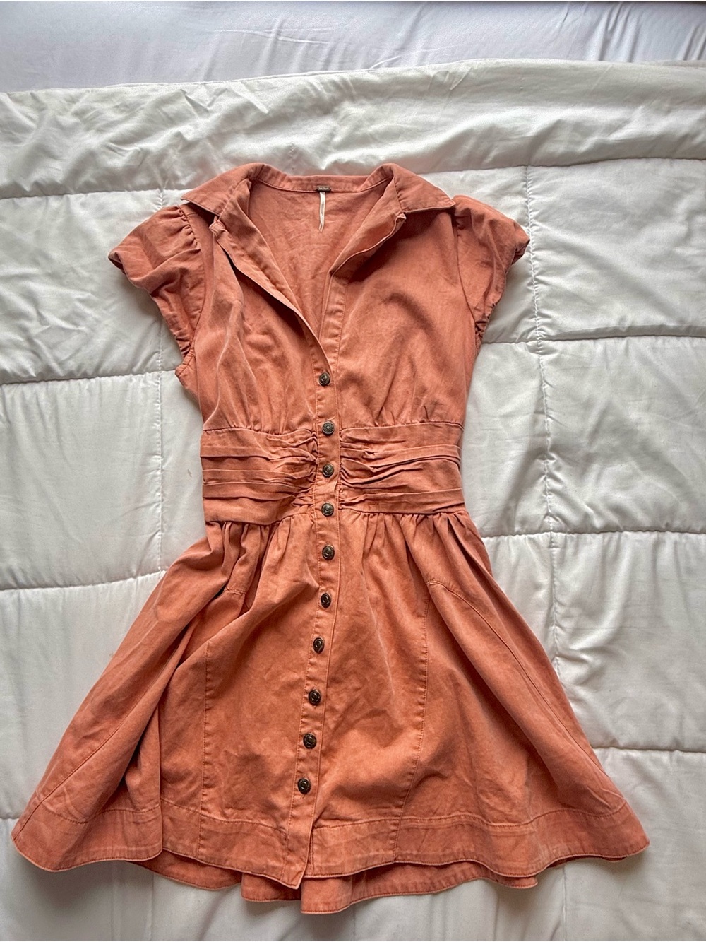 Free People Chester Mini Dress in Lightest Rose